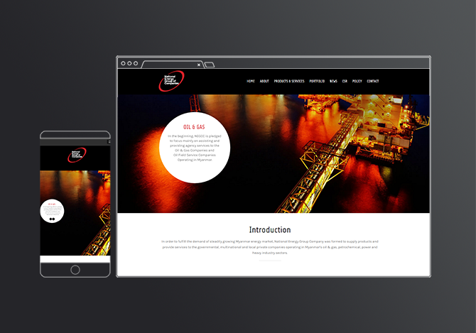 National Energy Group of Companies — website design by Media Lane