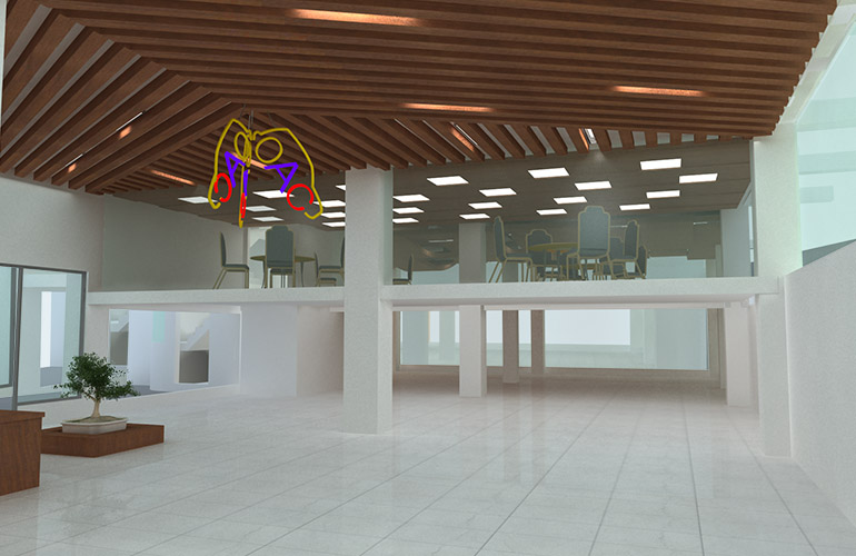 Car Showroom — interior design by Media Lane