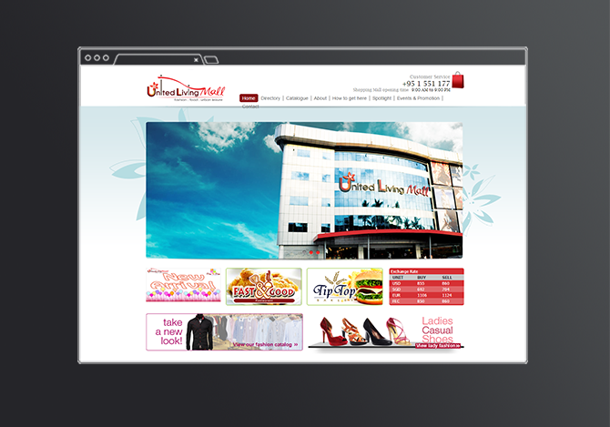 United Living Mall — website design by Media Lane