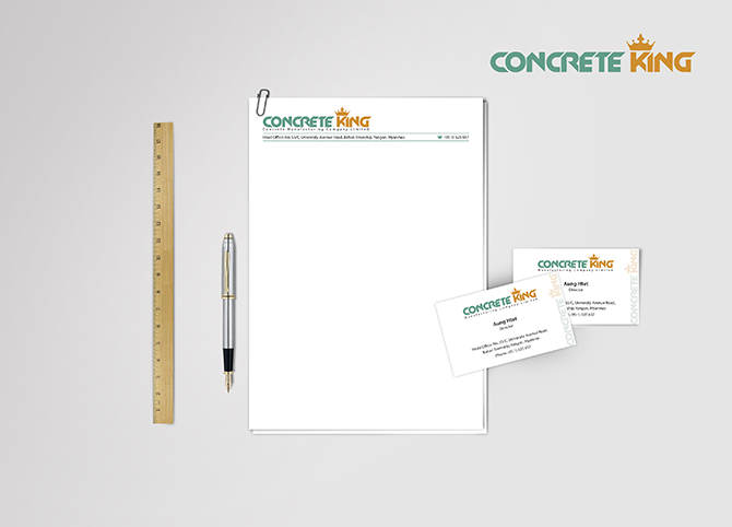 Concrete King — logo & identity design by Media Lane