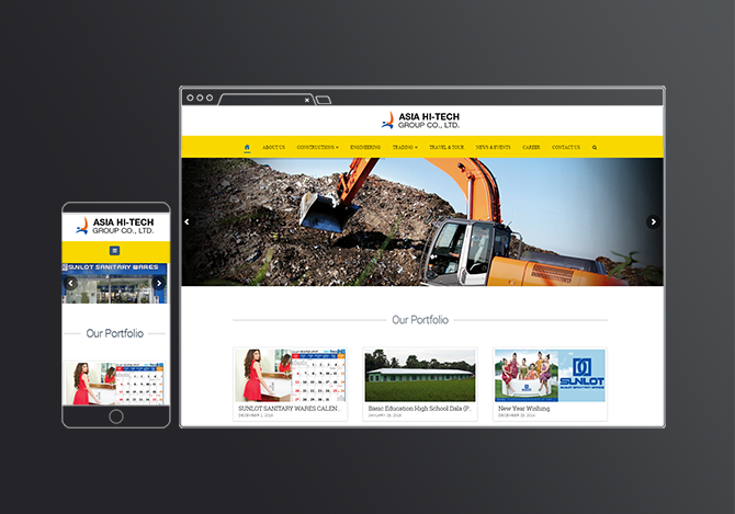 Asia Hi-Tech Group — website design by Media Lane