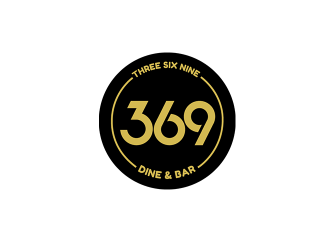 369 Dine & Bar — logo & identity design by Media Lane